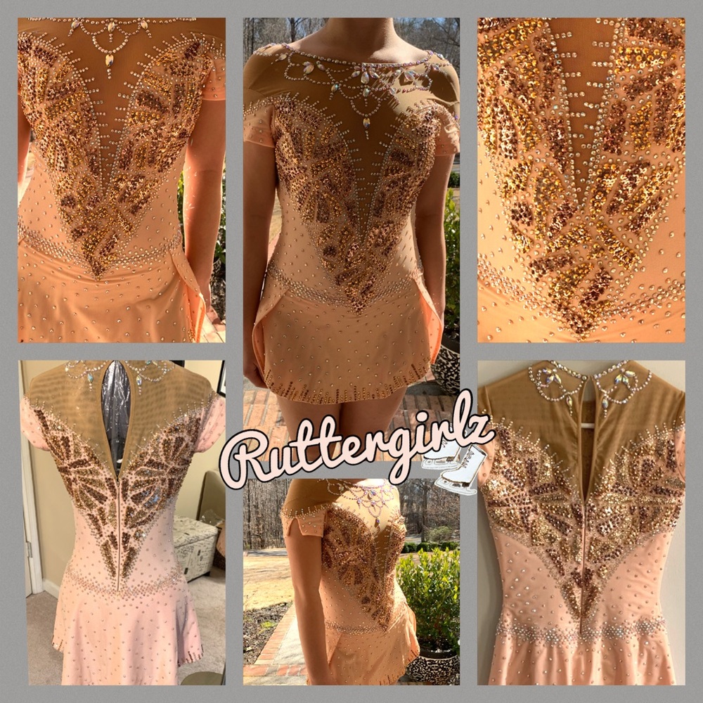 Stunning Rose Gold Competition Dress